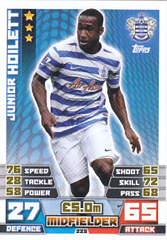 Junior Hoilett Queens Park Rangers 2014/15 Topps Match Attax #228